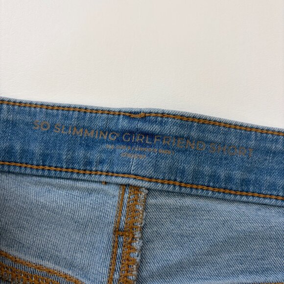 Chico's Shorts Womens 8 Blue Hi-Rise So Slimming Girlfriend Short Stretch Denim - Picture 7 of 12